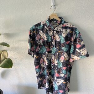 RSVLTS Rock Party Short Sleeve Button Up